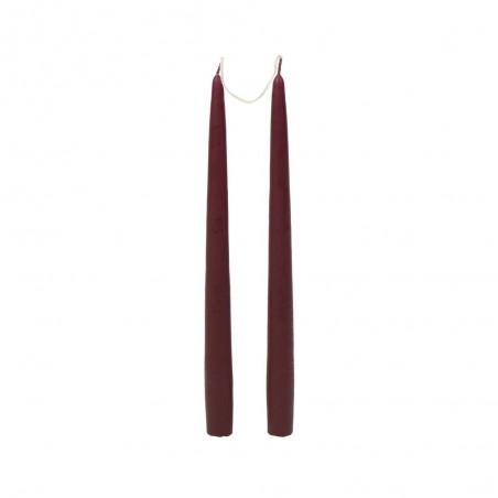 SET X 2 VELAS BURDEOS