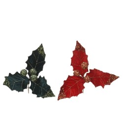VARA HOLLY VERDE-ROJO H15CM