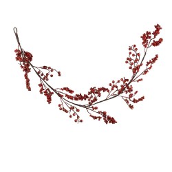 GUIRNALDA BERRIES ROJO BRILLO L6-W10-H130CM