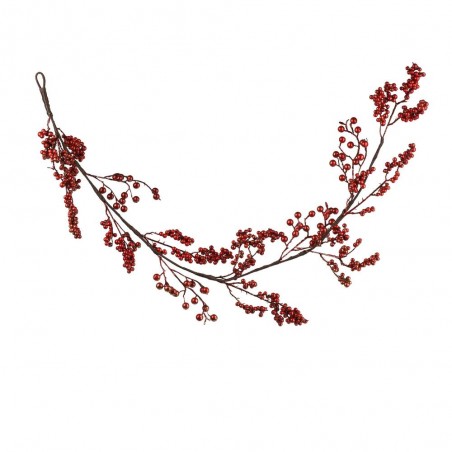 GUIRNALDA BERRIES ROJO BRILLO L6-W10-H130CM