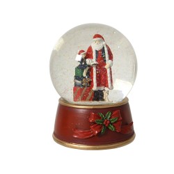 BOLA DE NIEVE SANTA L10-W10-H13.50CM