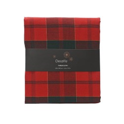 MANTEL ESCOSES ROJO 140X240CM