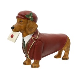 FIGURA PERRO CARTA L46.5-W13-H33CM