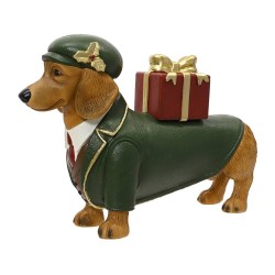 FIGURA PERRO REGALO L58-W16.5-H41CM