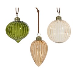 COLGANTE CRISTAL FORMAS 3 COLORES D8CM