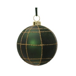 BOLA IRROMPIBLE CUADROS VERDES D8CM