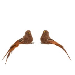 PAJARO CLIP MARRON L10.00-W4.00-H5.50CM