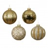 BOLA CRISTAL SHINY-ENAMEL ORO MATE D10CM