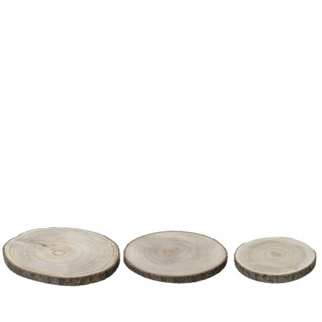 SET X 3 RODAJAS PAULONIA