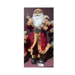 SANTA CON OSO L30.00-W20.00-H60.00CM