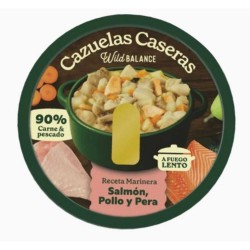 CAZUELA CASERA SALMÓN/POLLO/PERA WILD BALANCE 280G