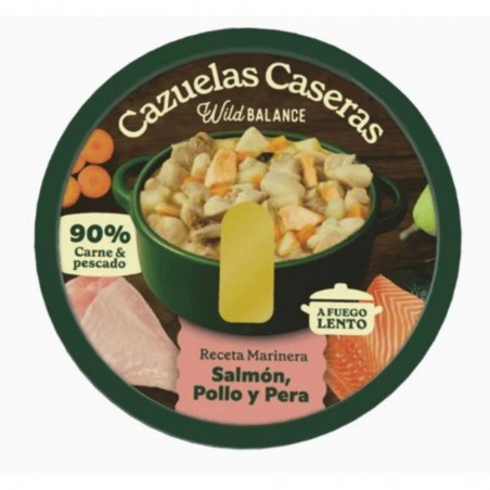 CAZUELA CASERA SALMÓN/POLLO/PERA WILD BALANCE 280G