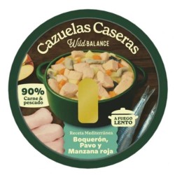 CAZUELA CASERA BOQUERÓN/PAVO/MANZANA WILD BALANCE 280G