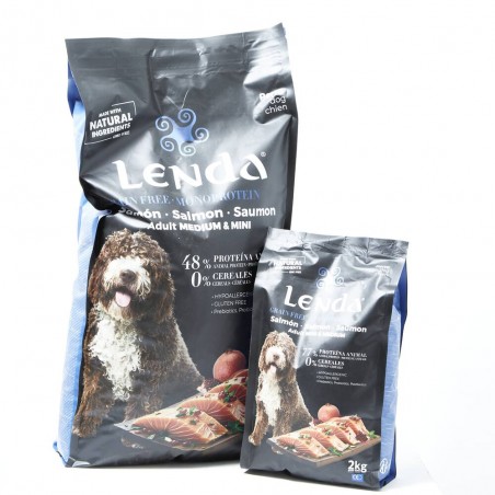 LOTE LENDA GRAIN FREE SALMÓN 10KG + 2 KG REGALO