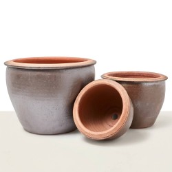 MACETA CAMPANA GRES