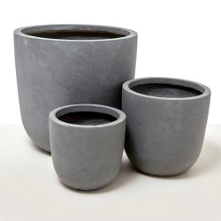 MACETA BOL GYPSE GRIS