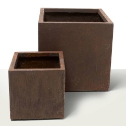 MACETA CUBO GYPSE RUSTICO