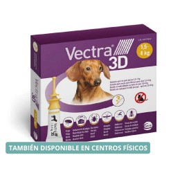 PIPETA VECTRA 3D ANTIPARASITARIA PARA PERRO