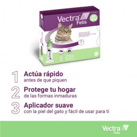 PIPETA VECTRA 3D ANTIPARASITARIA PARA GATO