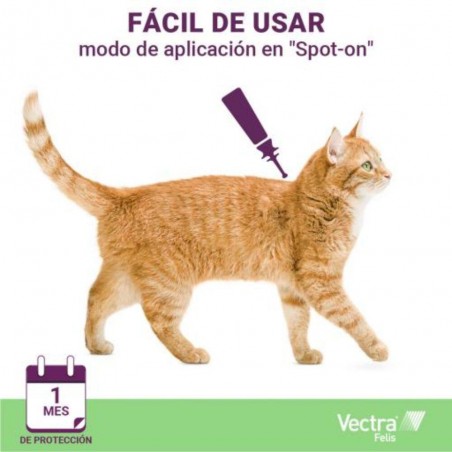 PIPETA VECTRA 3D ANTIPARASITARIA PARA GATO