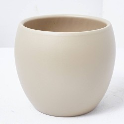 MACETERO COCO CARAMELO D16X H13CM