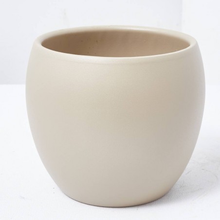 MACETERO COCO CARAMELO D16X H13CM