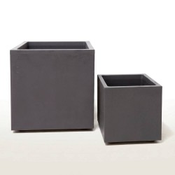 MACETA VIVO NEXT SQUARE NEGRO