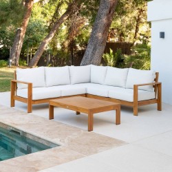 CONJUNTO DIANA ALUMINIO SIMIL MADERA