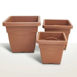MACETA CUADRADA DAY TERRACOTA 
