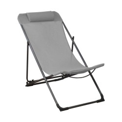 SILLA PLEGABLE GRIS 92X64X113CM
