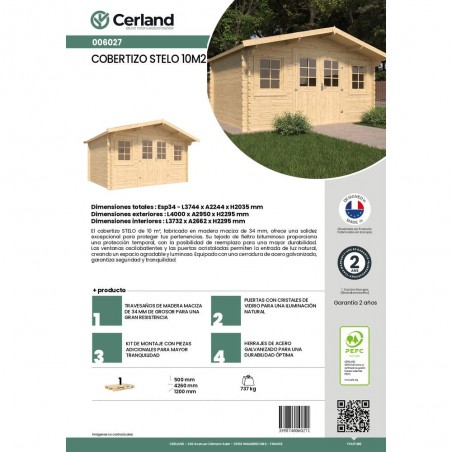 COBERTIZO STELO 10M ²