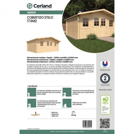 COBERTIZO STELO 17,6M ²