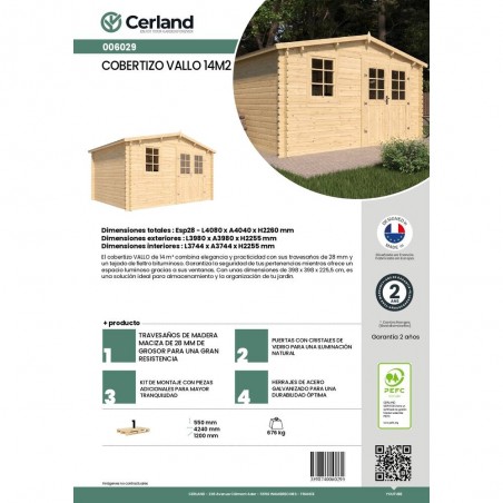 COBERTIZO VALLO 14M²