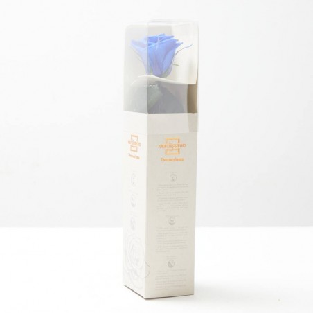 ROSA ETERNA AZUL 30CM
