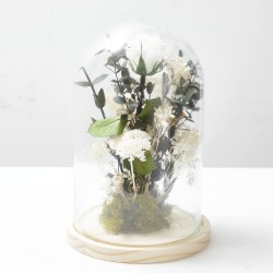 CÚPULA ROSA ETERNA BLANCA PEQUEÑA