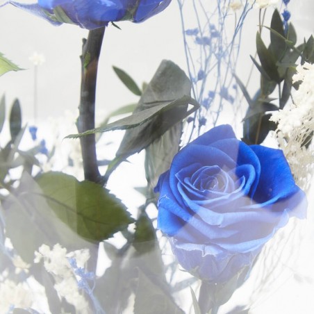 CÚPULA ROSA ETERNA AZUL GRANDE