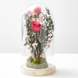 CÚPULA ROSA ETERNA FUCSIA GRANDE