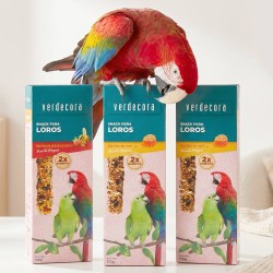 LOTE BARRITAS PARA LORO VERDECORA