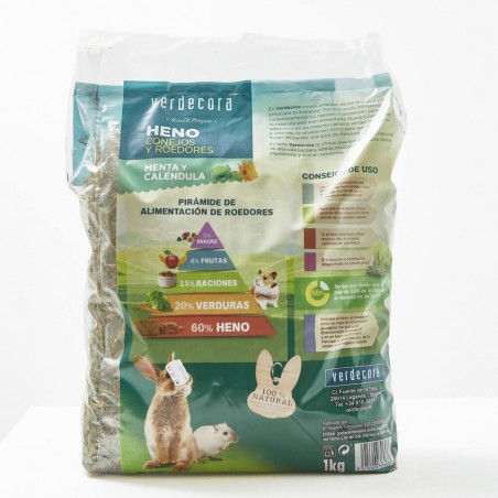 Heno verdecora menta y caléndula 1 kg