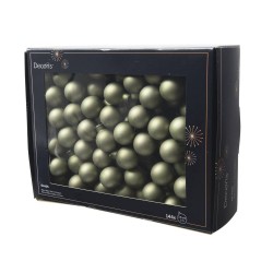 SET 144 BOLAS CRISTAL VERDE ROMERO MATE 2.5CM