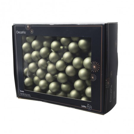 CAJA 144 BOLAS CRISTAL VERDE ROMERO MATE 2.5CM