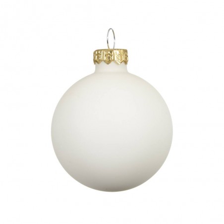 BOLA CRISTAL BLANCO LANA D15CM
