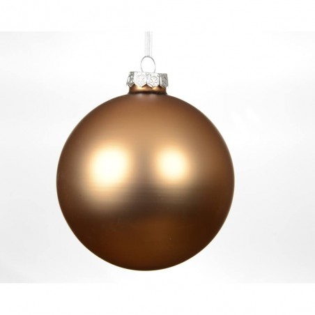 BOLA CRISTAL CARAMELO MATE D15CM