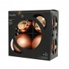 CAJA 4 BOLAS CRISTAL BRANDY D10CM