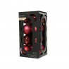 CAJA 16 BOLAS CRISTAL BURDEOS MATE-BRILLO D4CM