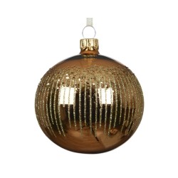 BOLA CRISTAL BRANDY LÍNEAS BRILLO D8CM