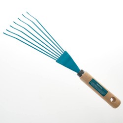 Escoba 7 púas de mano mango madera Verdecora