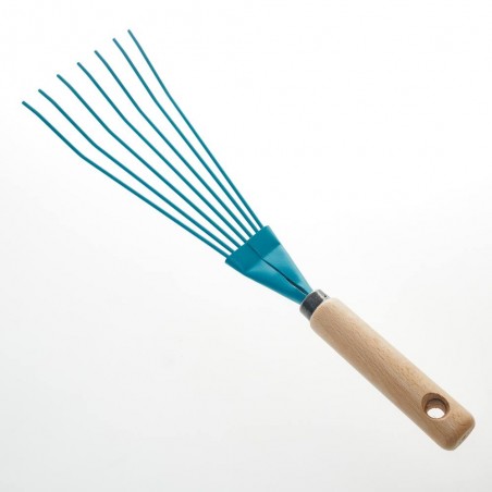 Escoba 7 púas de mano mango madera Verdecora