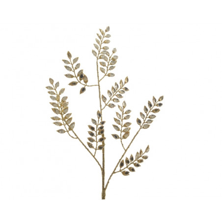 HOJA WISTERIA ARTIFICIAL BRILLO ORO 70CM