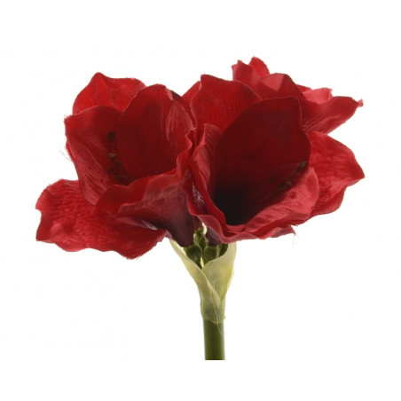 AMARYLLIS ARTIFICIAL ROJO 37CM TALLO